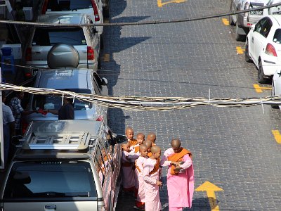 Dec 13, 2014 - Chiang Mai, Thailand To Yangon, Myanmar - Streets Scenes And Sule Shangri-La Hotel